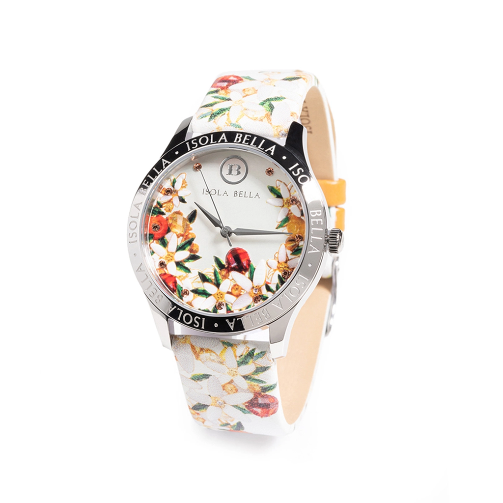 Orologio solo tempo donna Isola Bella in acciaio e pelle 40000124