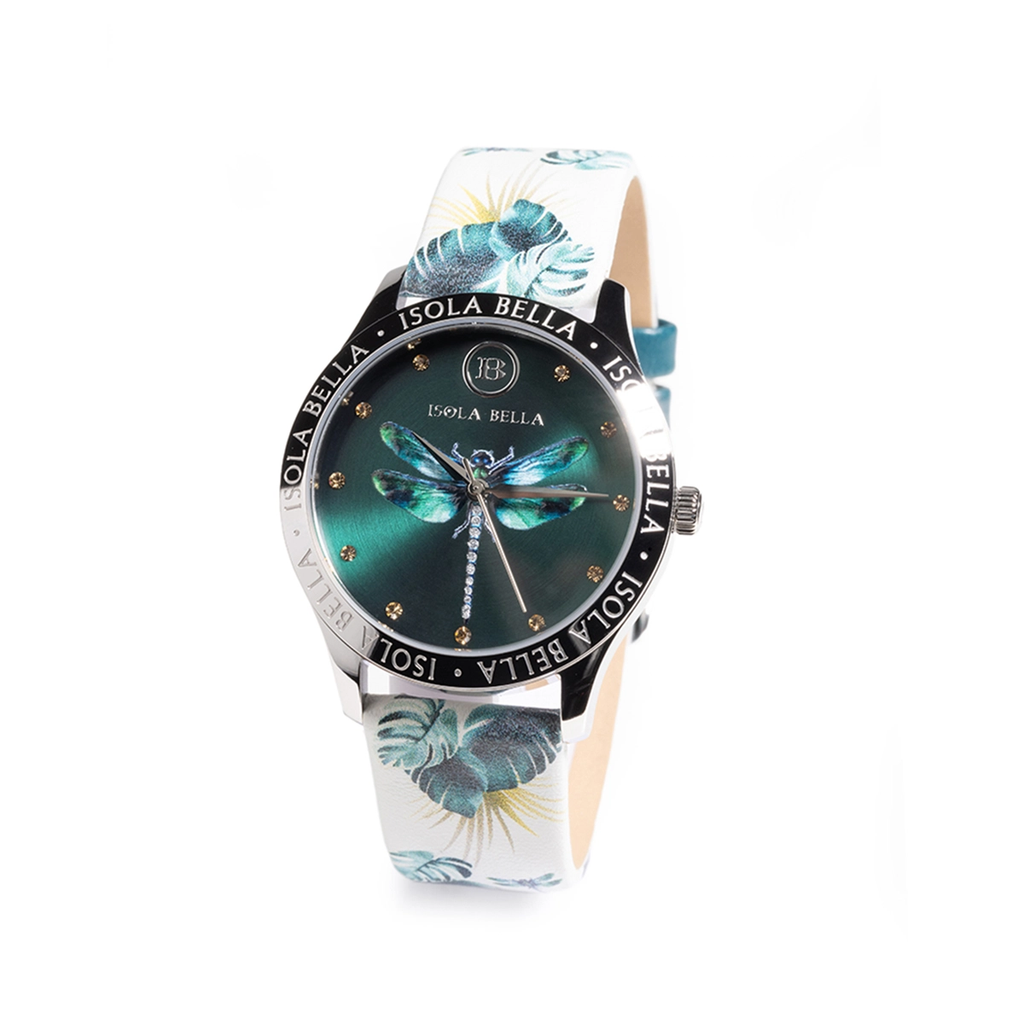 Orologio solo tempo donna Isola Bella Libellula in acciaio e pelle 40000125