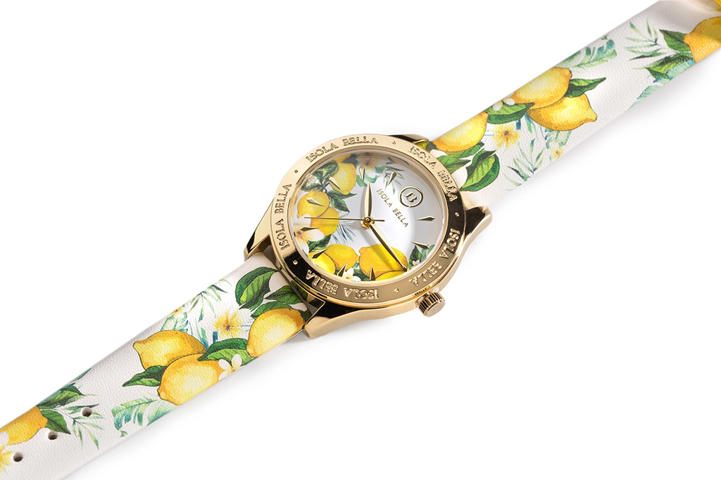 Orologio solo tempo donna Isola Bella Limoni in acciaio e pelle 40000126