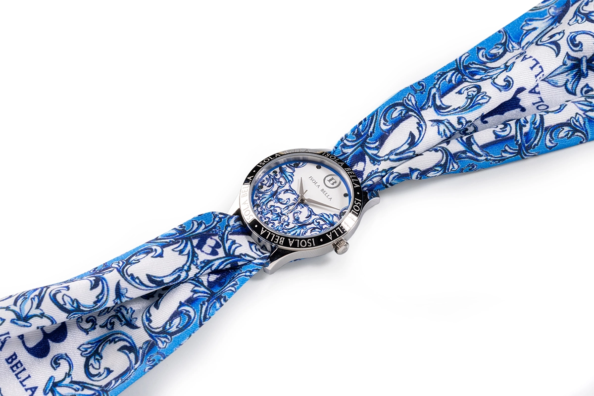 Orologio solo tempo donna Isola Bella Onda Decoro in acciaio, pelle e stoffa 40000128F