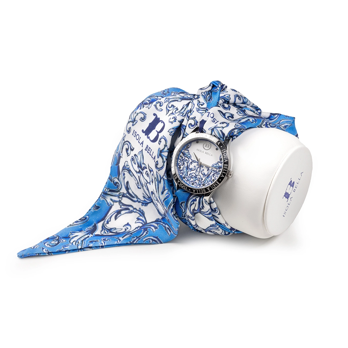 Orologio solo tempo donna Isola Bella Onda Decoro in acciaio, pelle e stoffa 40000128F