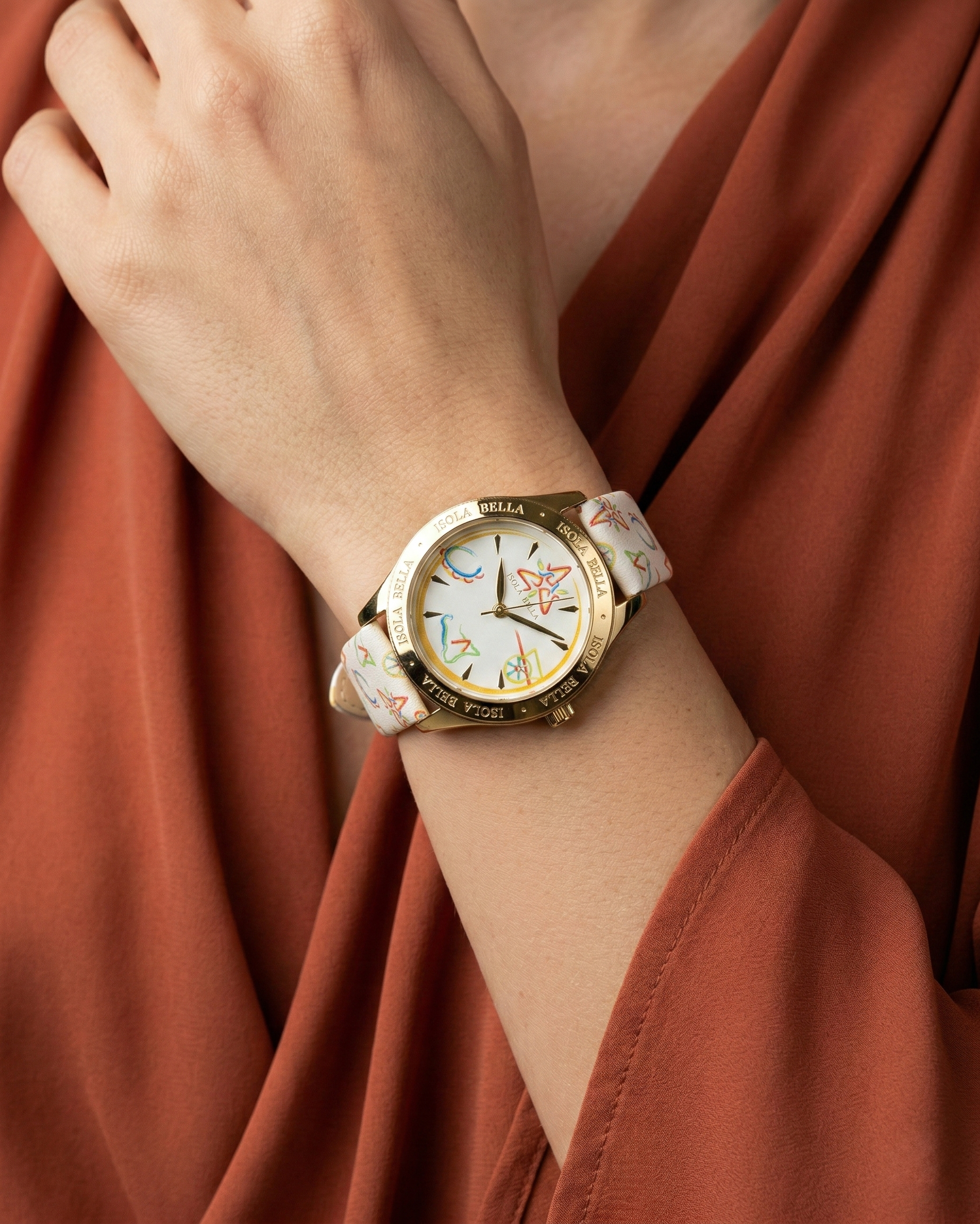Orologio solo tempo donna Isola Bella 4 Simboli in alloy e pelle 40000132
