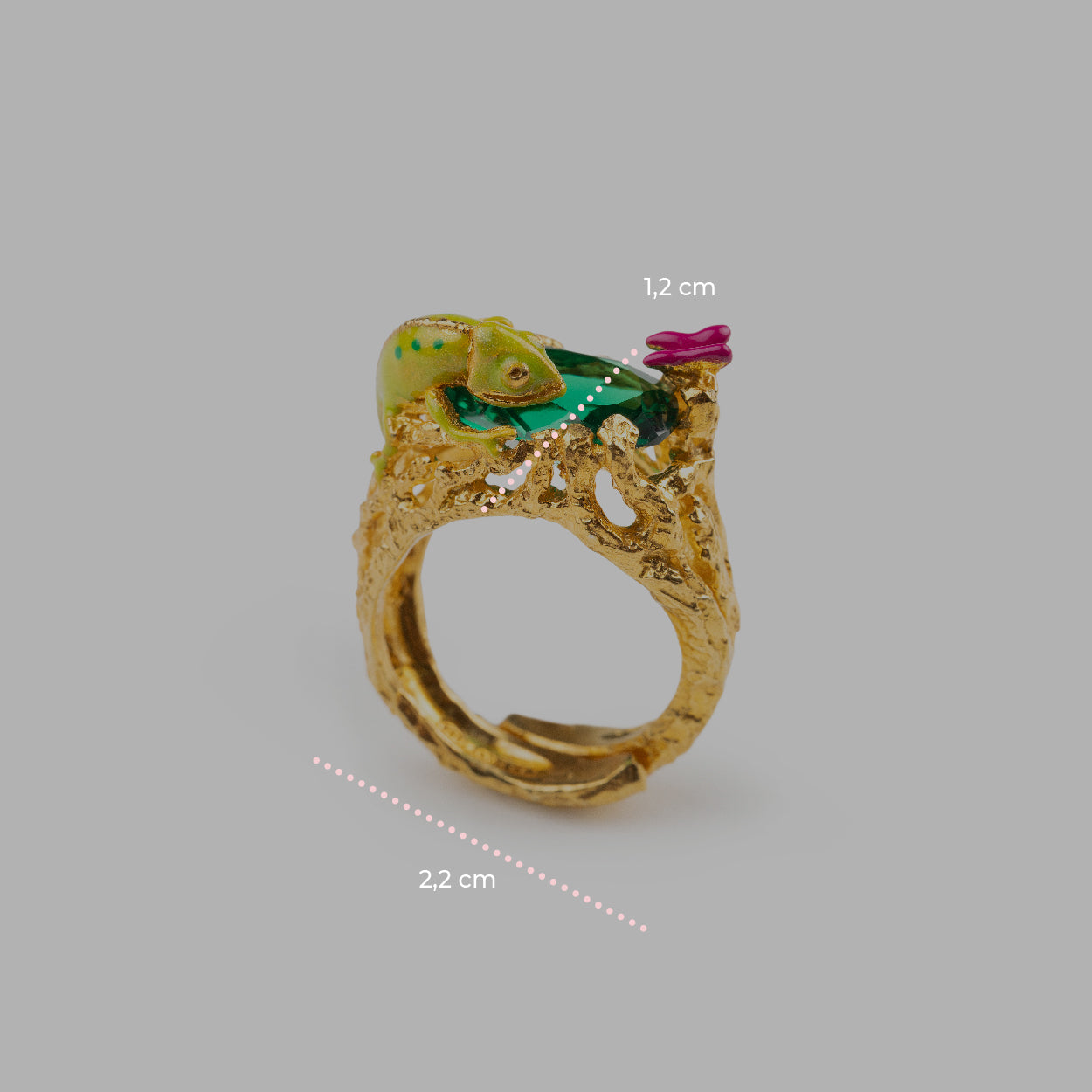 Anello donna Isola Bella Camaleonte in lega placcato oro ref. 60000167