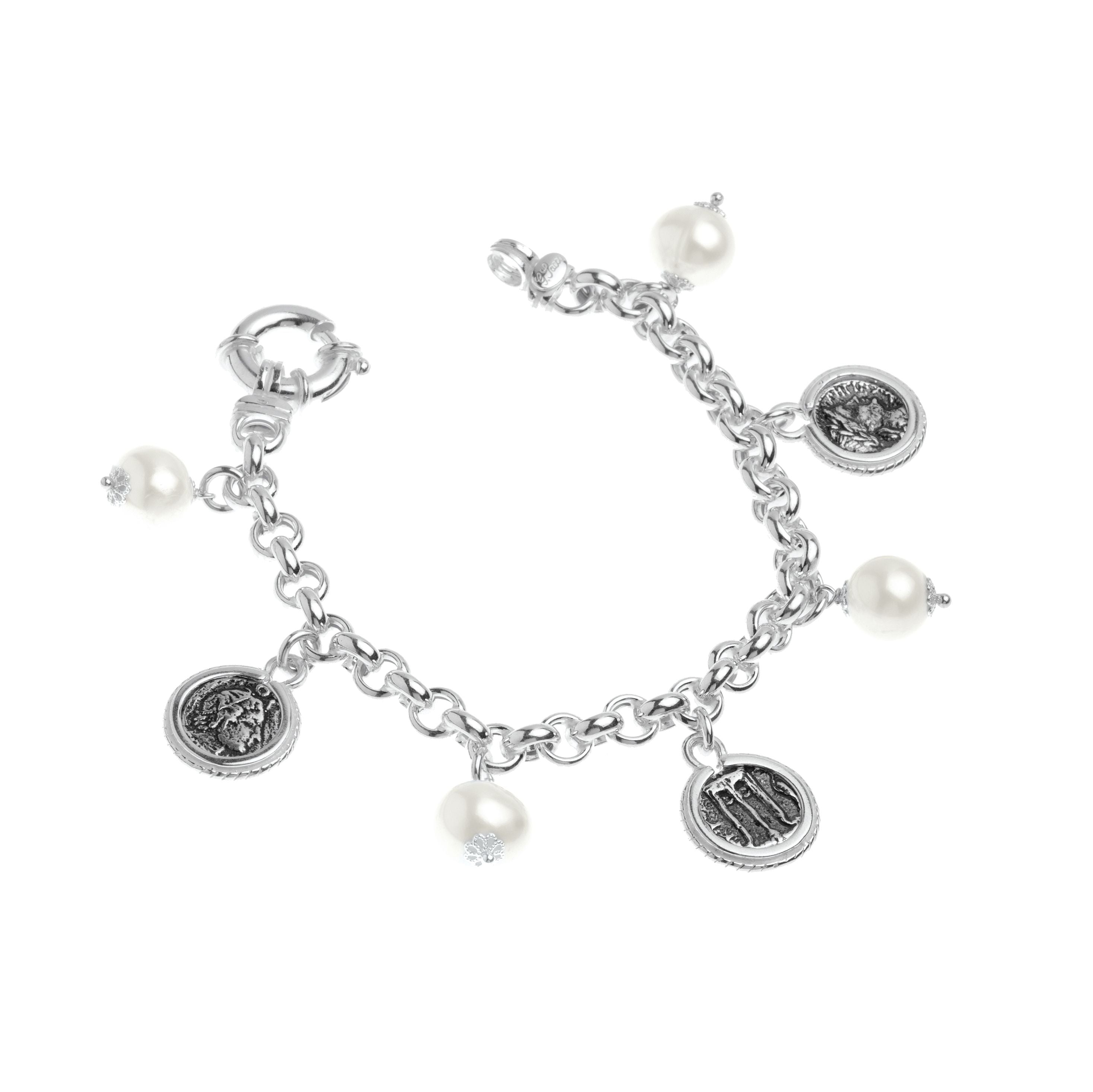 Bracciale donna Gerardo Sacco in argento con perle 40017B