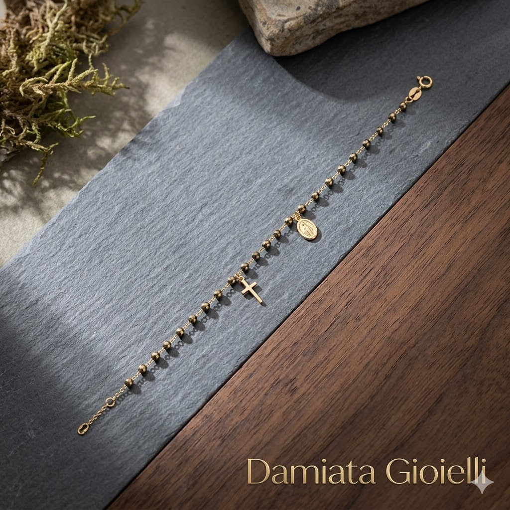 Bracciale rosario unisex Damiata Gioielli in oro giallo 431/102/3