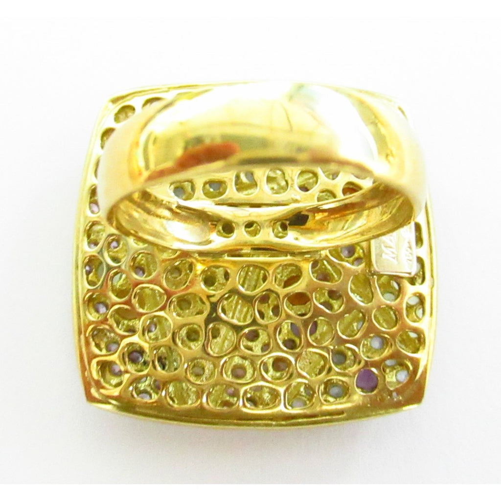 Anello fantasia donna Damiata Gioielli in oro giallo con zirconi 4316/102