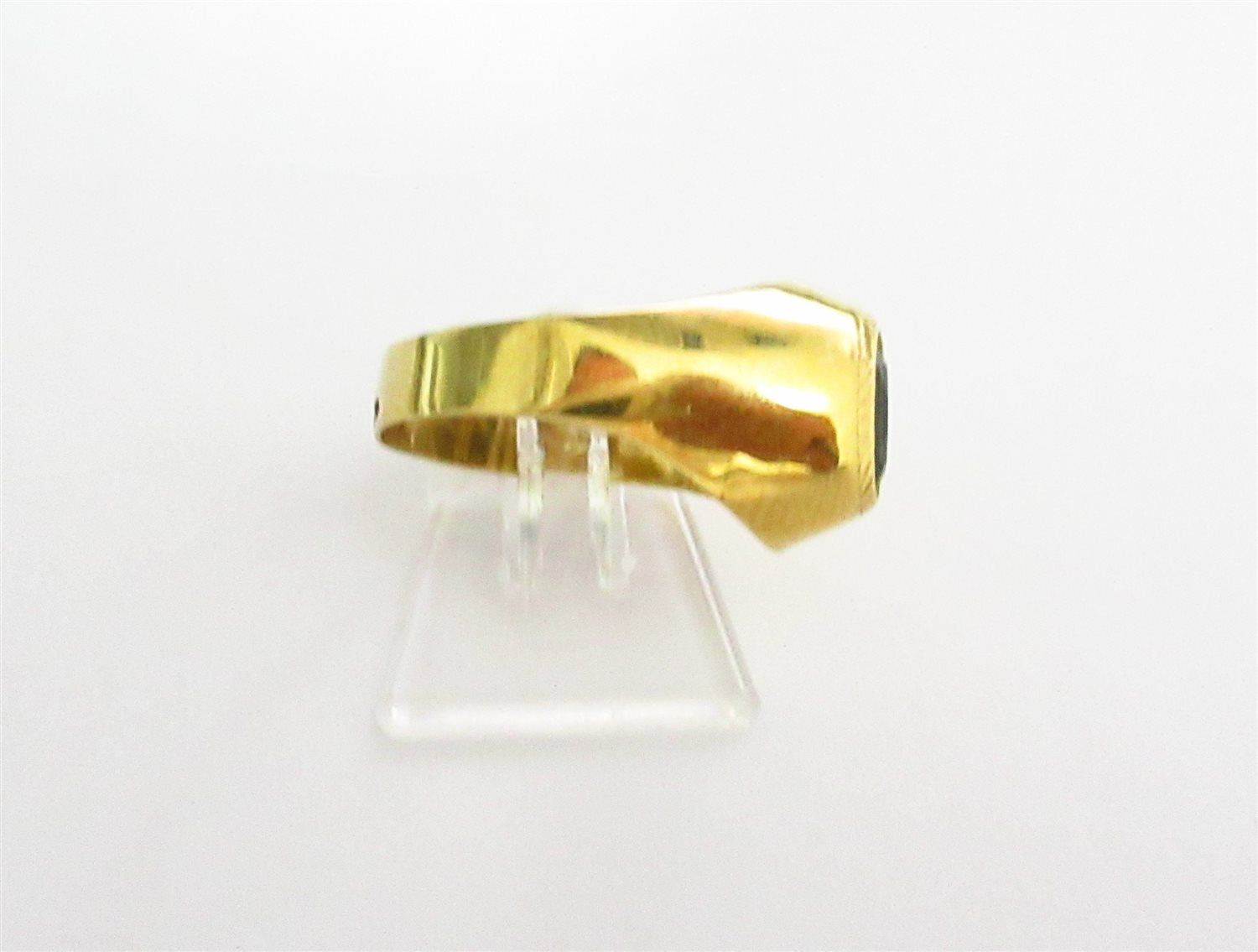 Anello bambino Damiata Gioielli in oro giallo e onice nero 435/4/102