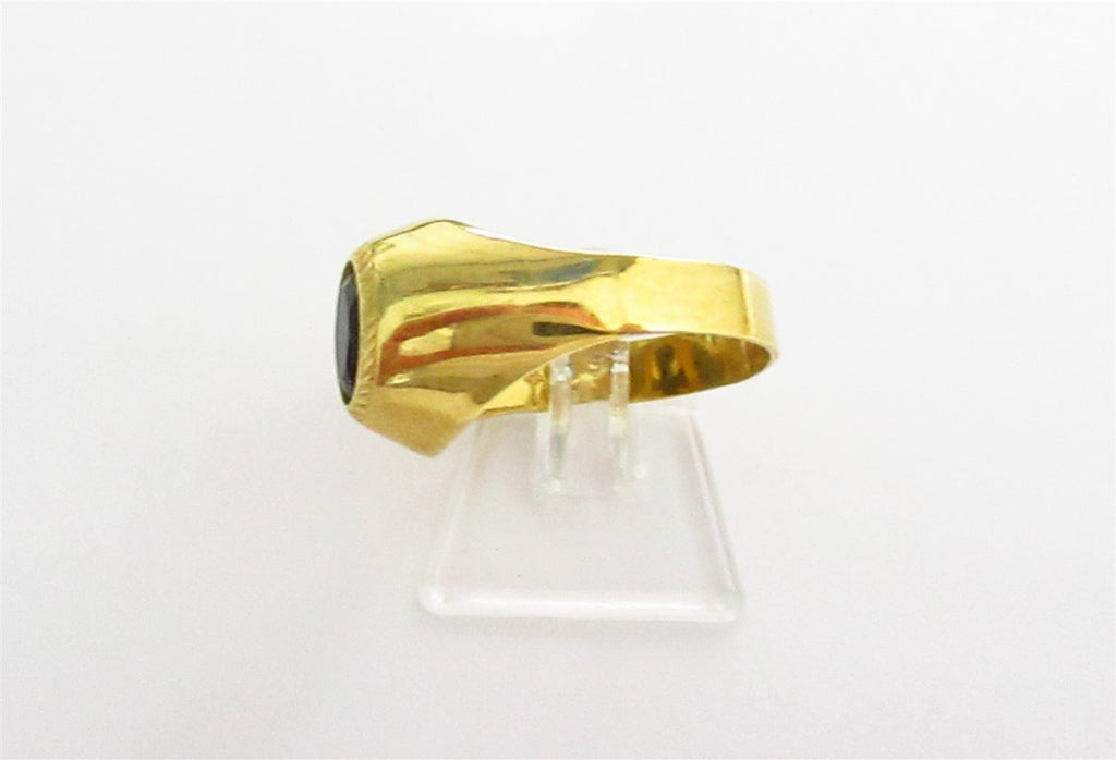 Anello bambino Damiata Gioielli in oro giallo e onice nero 435/4/102