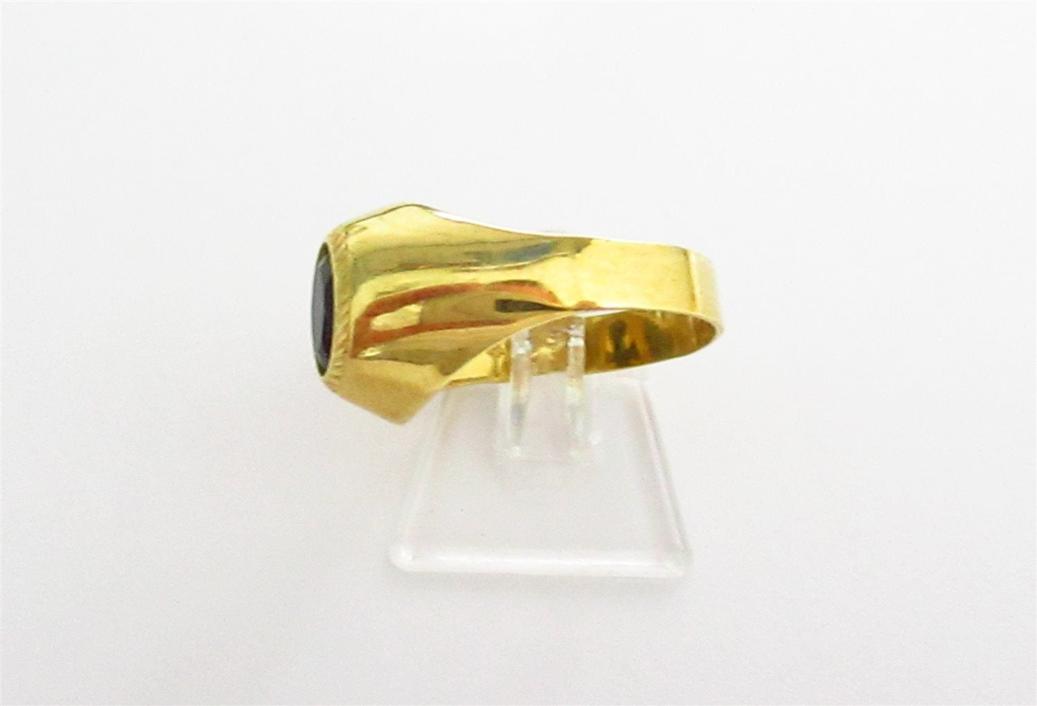 Anello bambino Damiata Gioielli in oro giallo e onice nero 435/4/102