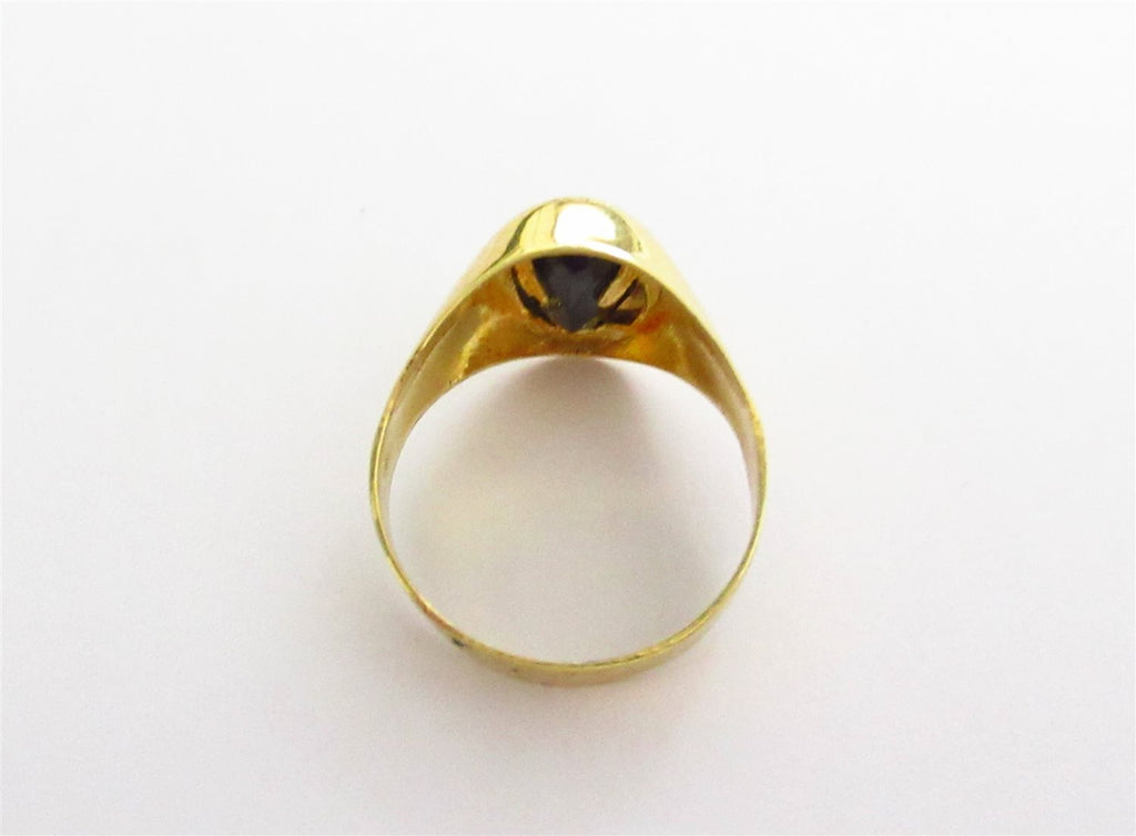 Anello bambino Damiata Gioielli in oro giallo e onice nero 435/4/102