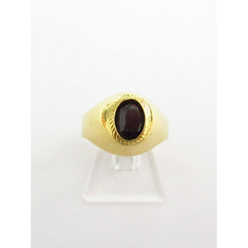 Anello bambino Damiata Gioielli in oro giallo e onice nero 435/4/102