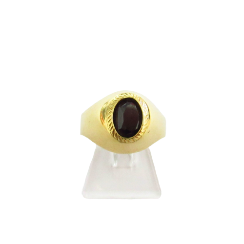 Anello bambino Damiata Gioielli in oro giallo e onice 438/102
