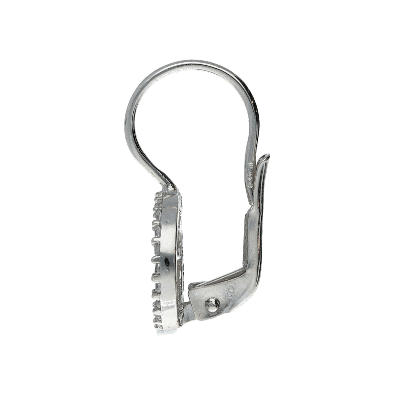 Orecchini albero della vita donna Damiata Gioielli in oro bianco con zirconi 442/102