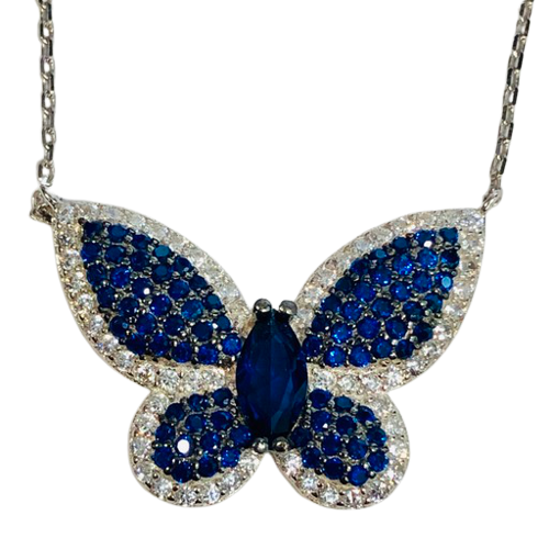 Collana farfalla donna Trova Gioielli in argento e zirconi 4502-B