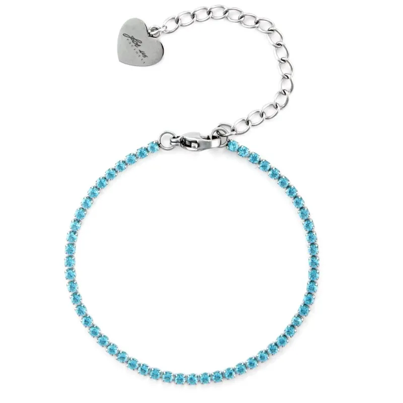 Bracciale tennis donna 4US Cesare Paciotti in acciaio e zirconi 4UBR6318W