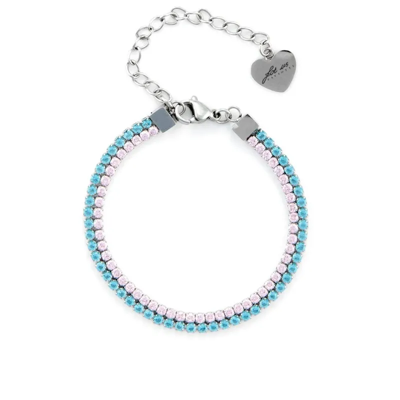 Bracciale tennis donna 4US Cesare Paciotti in acciaio e zirconi 4UBR6331W