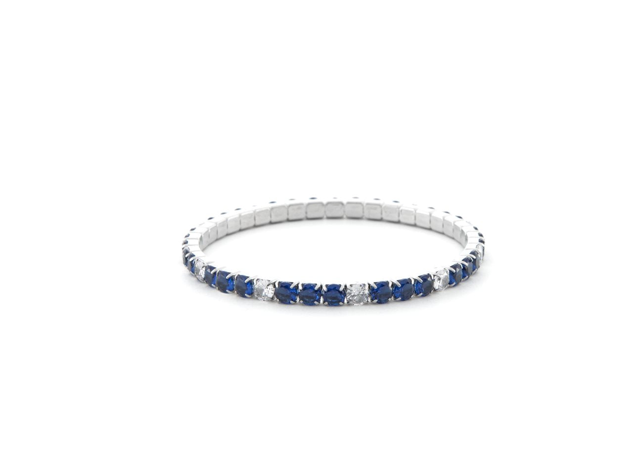 Bracciale tennis elastico donna 4US Cesare Paciotti in acciaio e zirconi 4UBR6669W