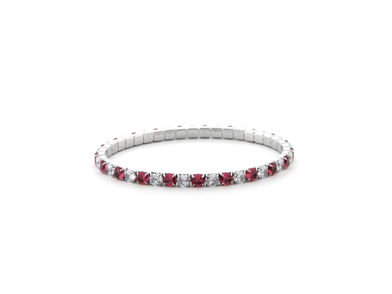 Bracciale tennis elastico donna 4US Cesare Paciotti in acciaio e zirconi 4UBR6674W