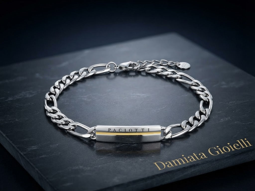 Bracciale uomo 4US Cesare Paciotti in acciaio bicolore ref. 4UBR8060