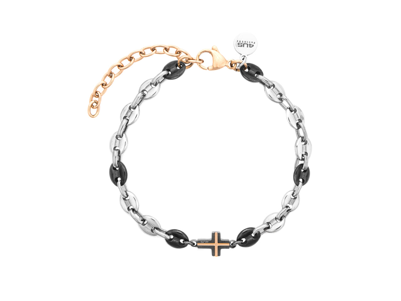 Bracciale uomo 4US Cesare Paciotti in acciaio di trecolori 4UBR8467