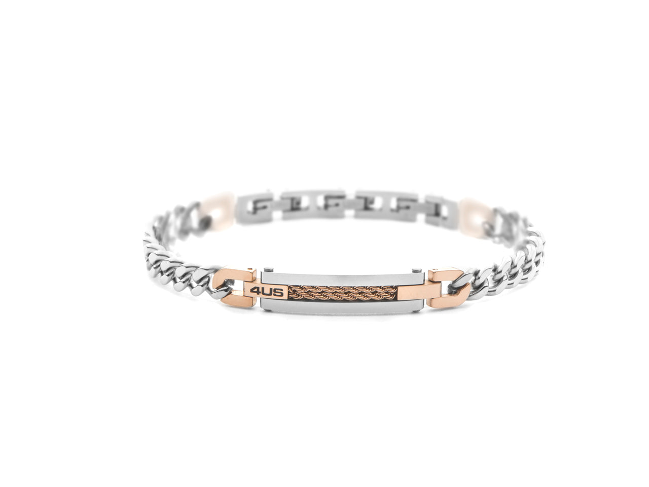 Bracciale uomo 4US Cesare Paciotti in acciaio di bicolore 4UBR8469