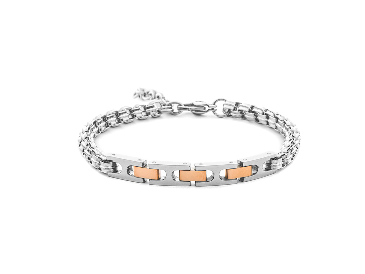 Bracciale uomo 4US Cesare Paciotti in acciaio bicolore 4UBR8475