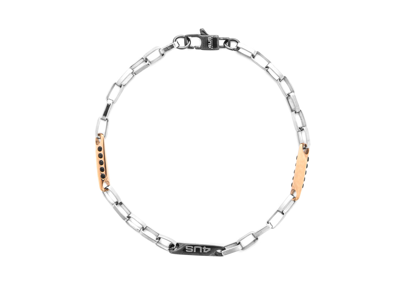 Bracciale uomo 4US Cesare Paciotti in acciaio bicolore 4UBR8520