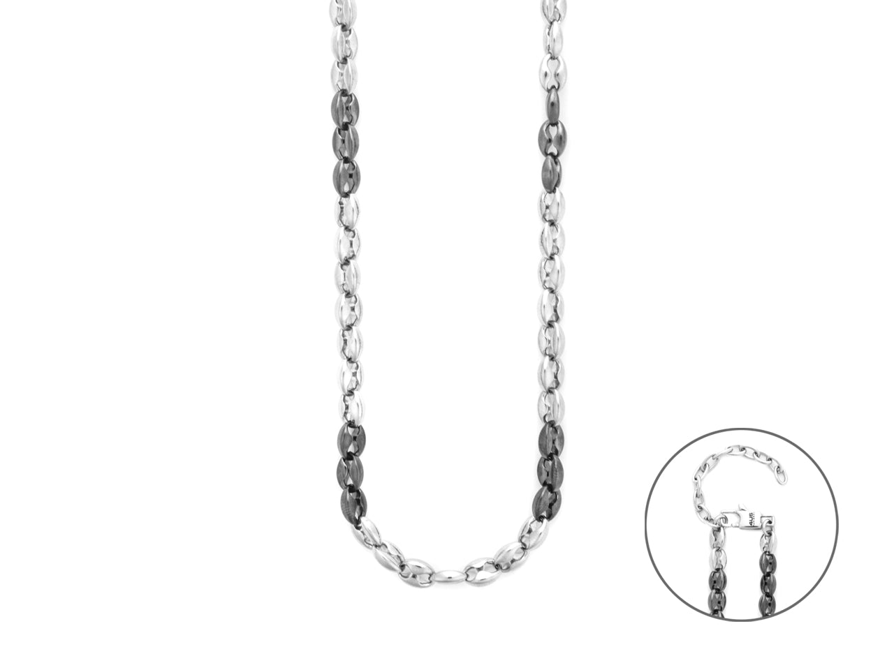 Collana a catena uomo 4US Cesare Paciotti in acciaio bicolore 4UCL8527
