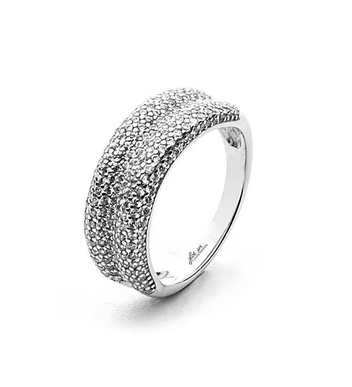 Anello donna 4US Cesare Paciotti in argento e zirconi 4UAN4612W