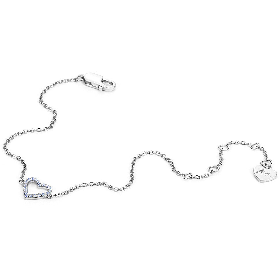 Bracciale a cuore donna 4US Cesare Paciotti in argento e zirconi 4UBR5369W