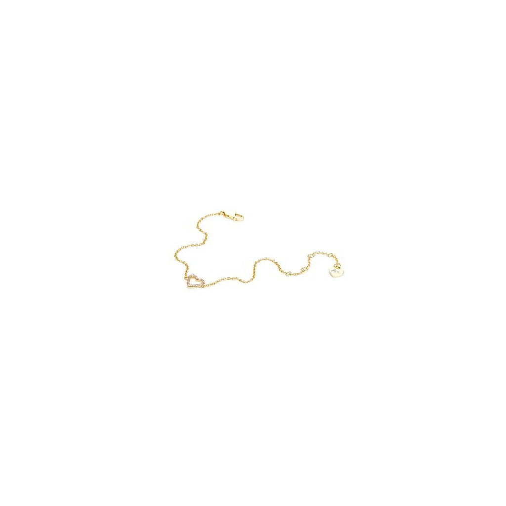 Bracciale a cuore donna 4US Cesare Paciotti in argento dorato e zirconi ref. 4UBR5373W