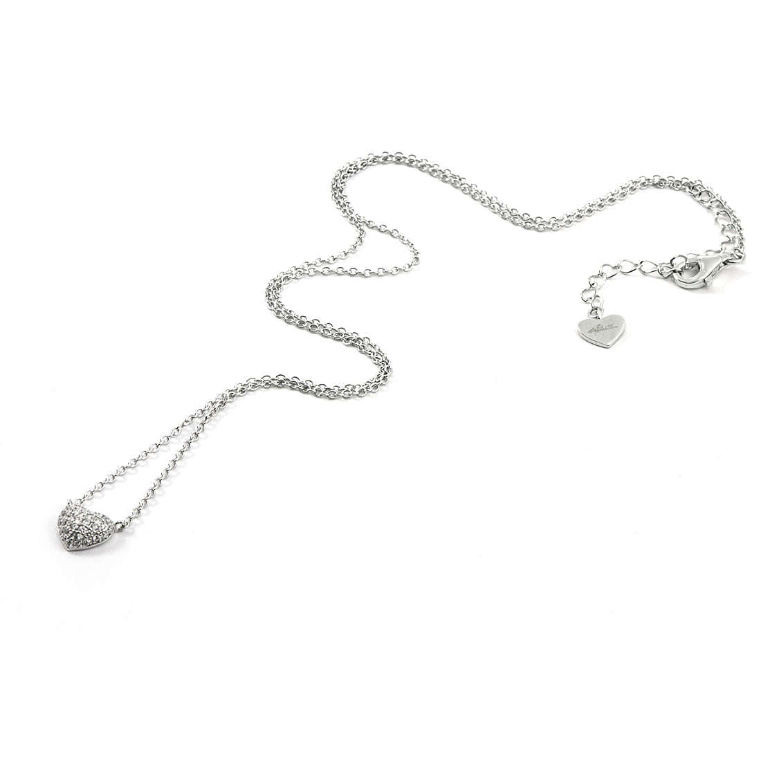 Collana cuore donna 4US Cesare Paciotti in argento e zirconi 4UCL3931W