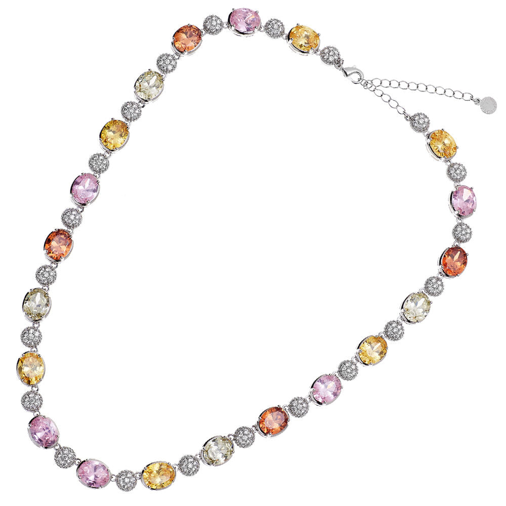 Collana donna Ottaviani in lega metallica e cubic zirconia 500694C