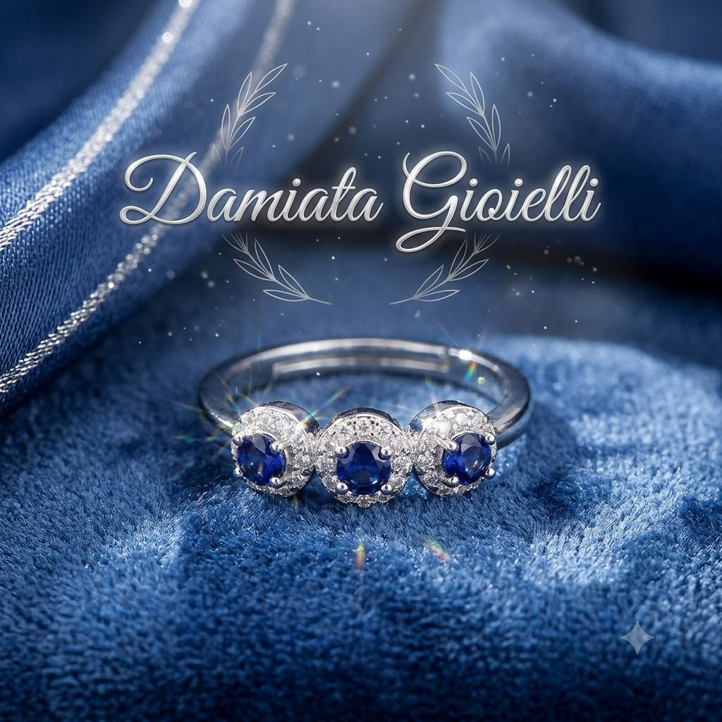 Anello trilogy donna Ottaviani in lega metallica e cubic zirconia 500765A-1