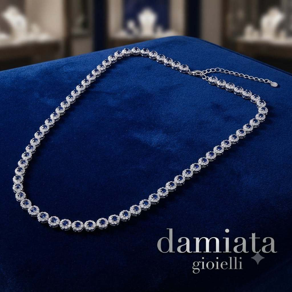 Collana donna Ottaviani in lega metallica e cubic zirconia 500765C