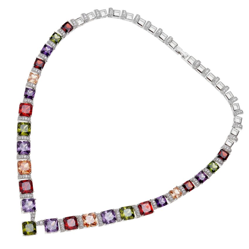 Collana donna Ottaviani in lega metallica e cubic zirconia 500904C