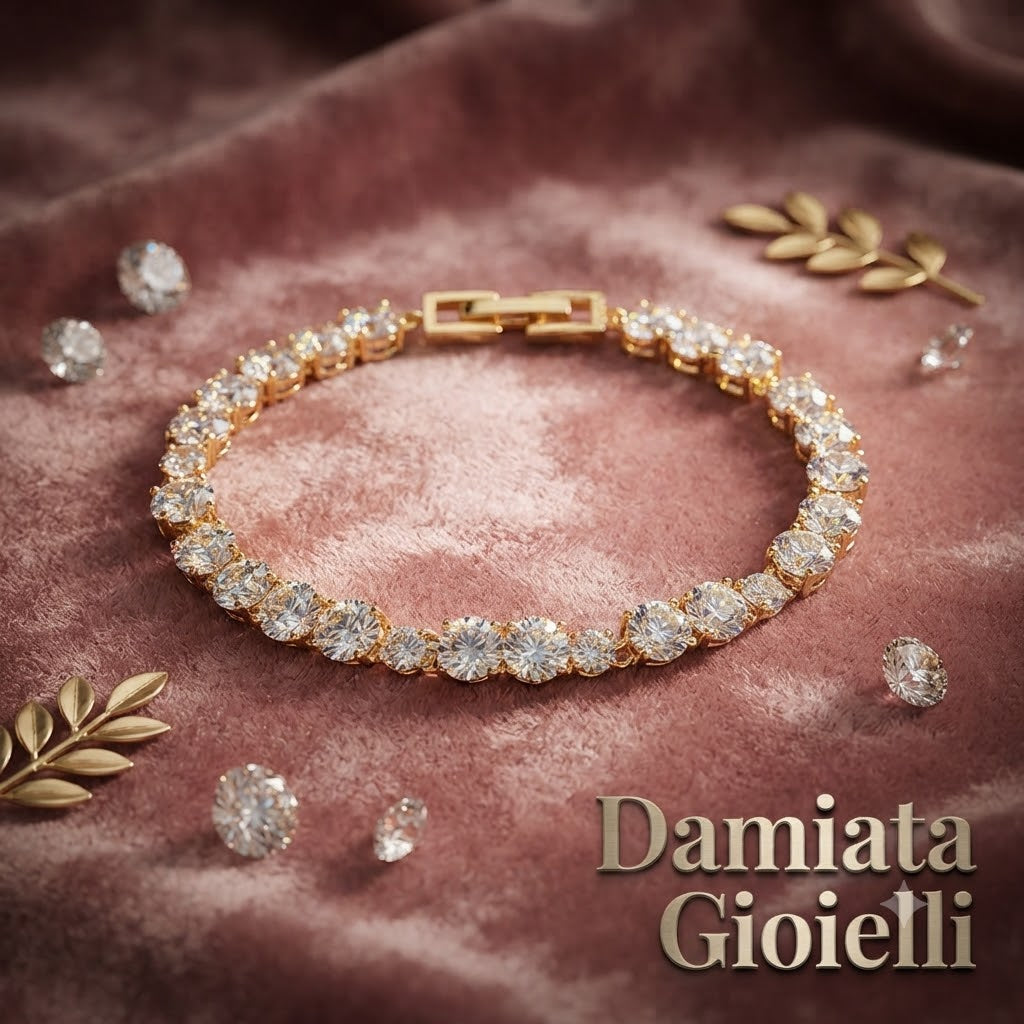 Bracciale donna Ottaviani in lega metallica e cubic zirconia 500966B