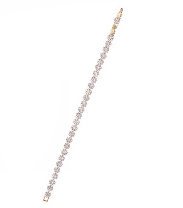 Bracciale donna Ottaviani in lega metallica dorata e cubic zirconia 501089B