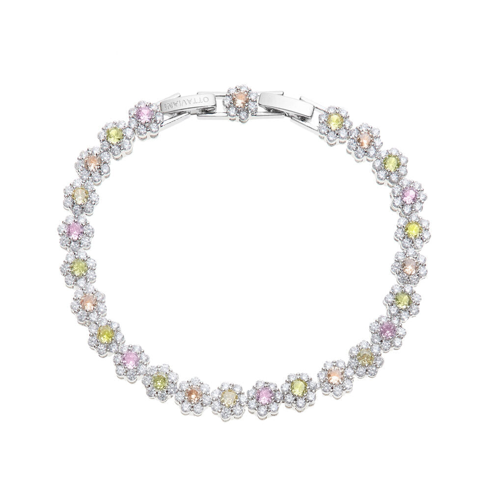 Bracciale donna Ottaviani in lega metallica e cubic zirconia multicolore 501116B