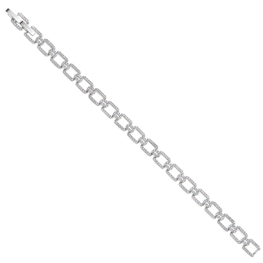 Bracciale donna Ottaviani in lega metallica e cubic zirconia bianchi 501123B