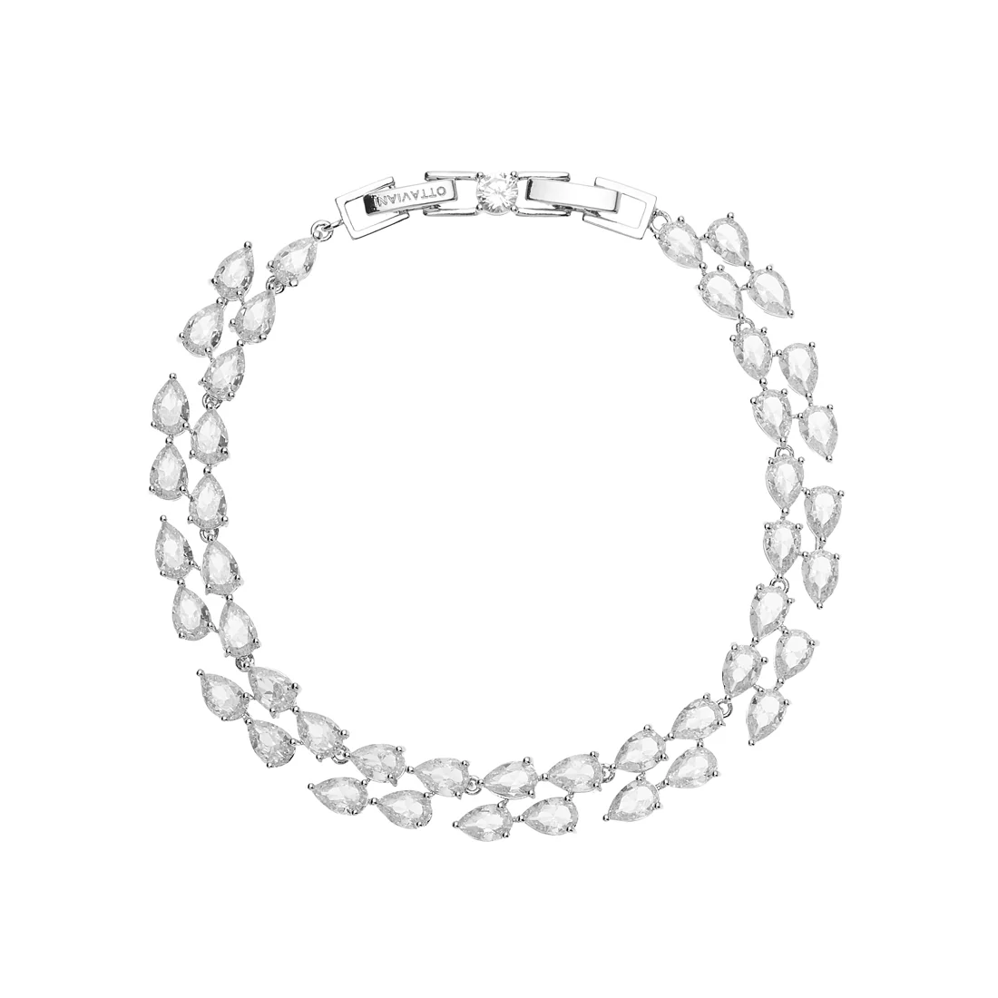 Bracciale donna Ottaviani in lega metallica e cubic zirconia bianchi 501228B
