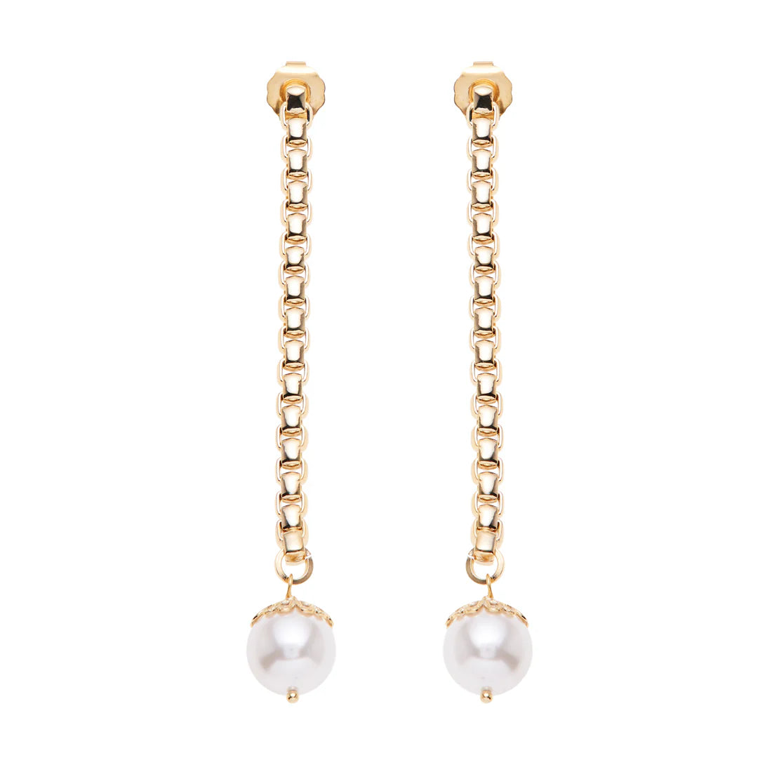 Orecchini donna Ottaviani in lega metallica e perle cubic zirconia bianche 501310O