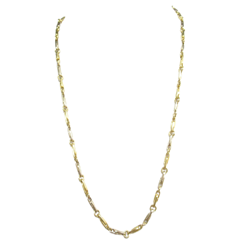 Collana a catena uomo Damiata Gioielli in oro giallo e bianco 5142/102