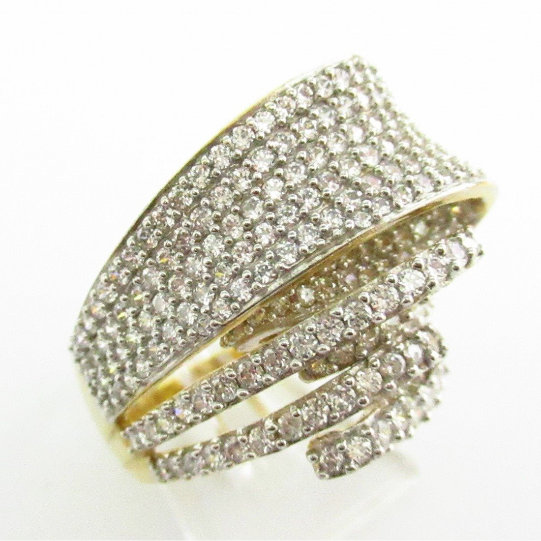 Anello fantasia donna Damiata Gioielli in oro giallo e bianco 5195/102