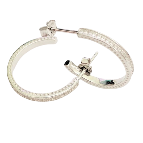 Orecchini cerchio donna Trova Gioielli in argento con zirconi 5323