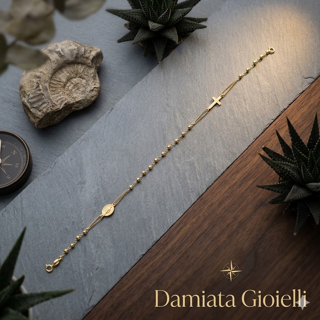Bracciale rosario unisex Damiata Gioielli in oro giallo 534/5/102/2