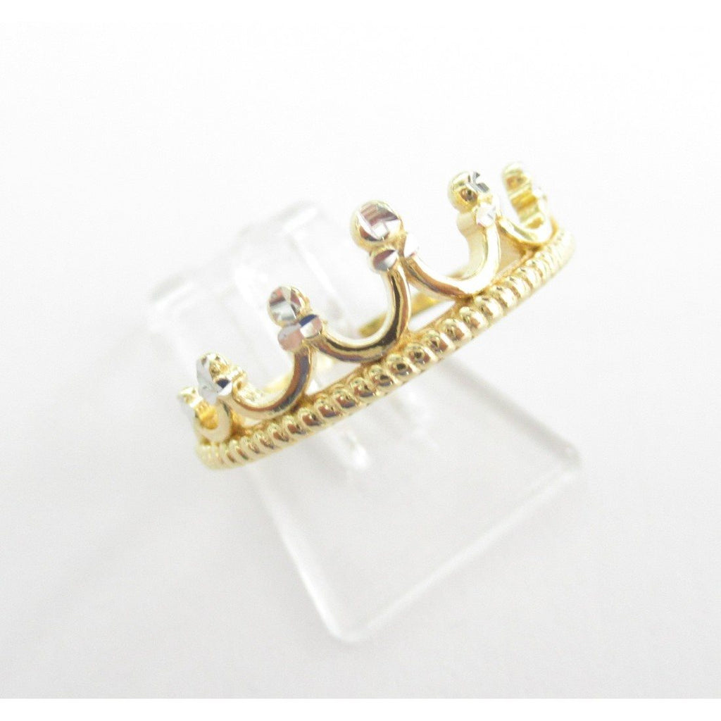 Anello corona donna Damiata Gioielli in oro bianco e giallo 538/5/102/4