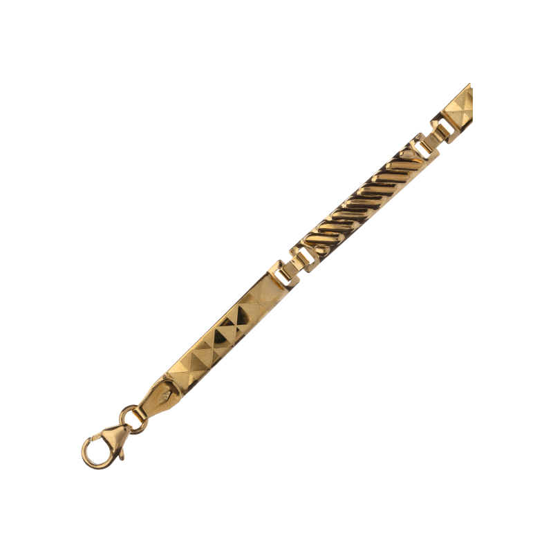 Bracciale semirigido uomo Damiata Gioielli in oro giallo 544/4/102