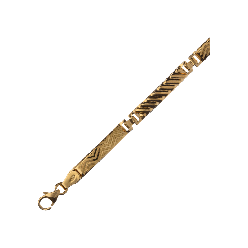 Bracciale semirigido uomo Damiata Gioielli in oro giallo 544/4/102/1