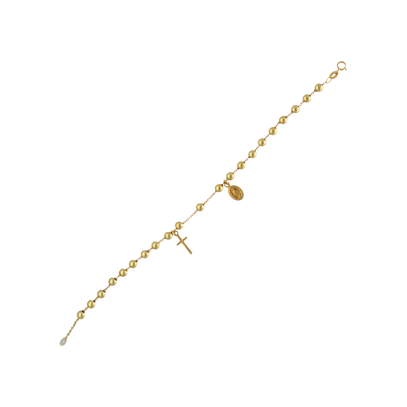 Bracciale rosario unisex Damiata Gioielli in oro giallo 547/5/102/3